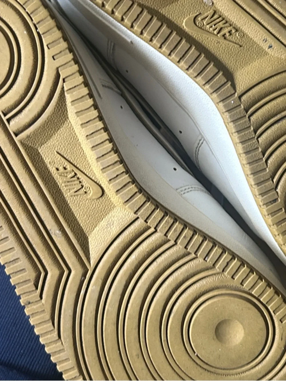 Nike Air Force 1 Low Bronzine/Gold White SIZE 12 US MEN